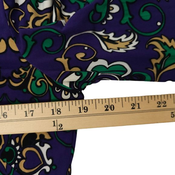 Laundry By Shelli Segal Paisley Mini Dress Womens Size 10 Bell Sleeve Stretchy - Picture 3 of 15